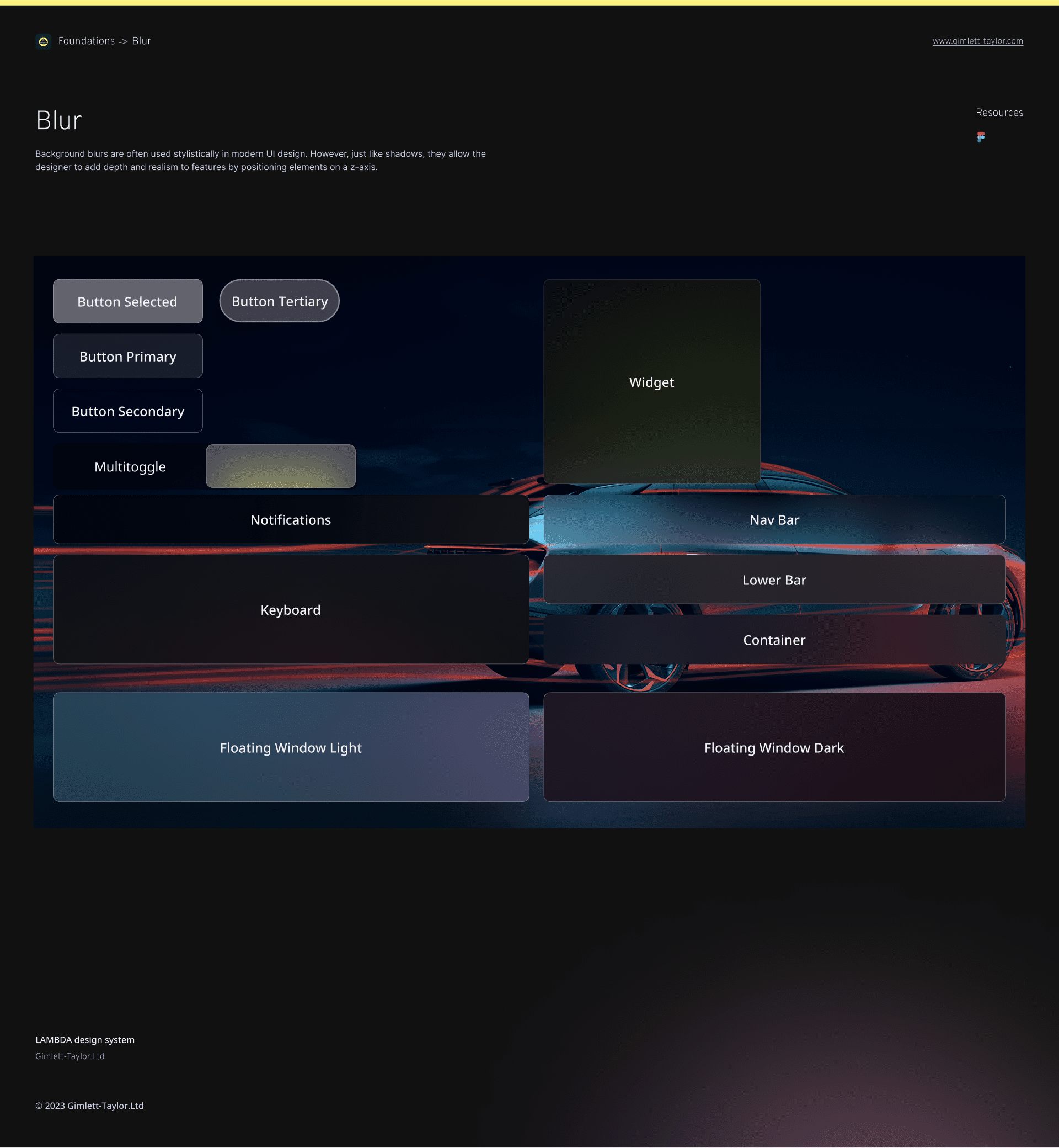 Lotus Eletre Blur Design system