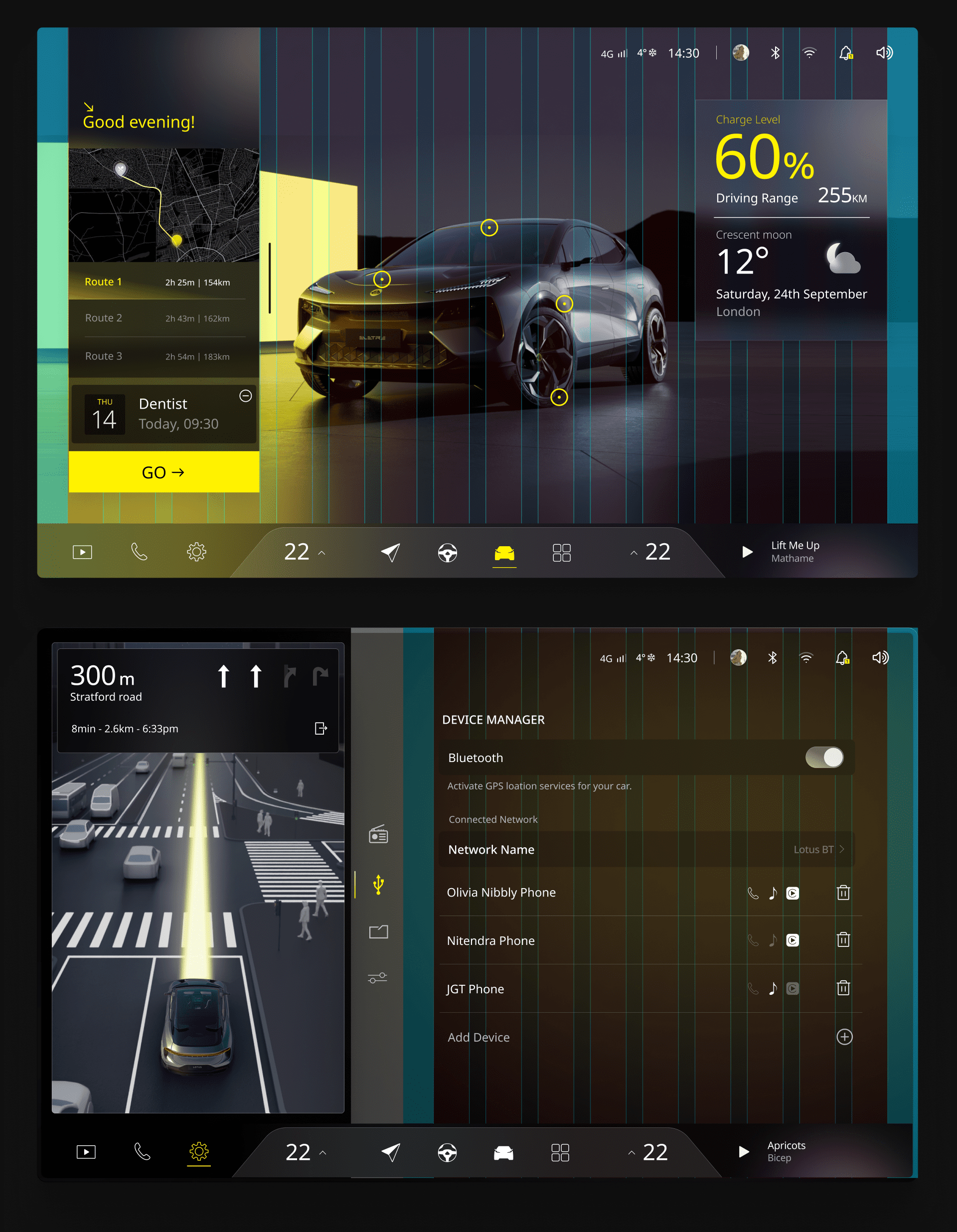 Lotus Eletre Grid system
